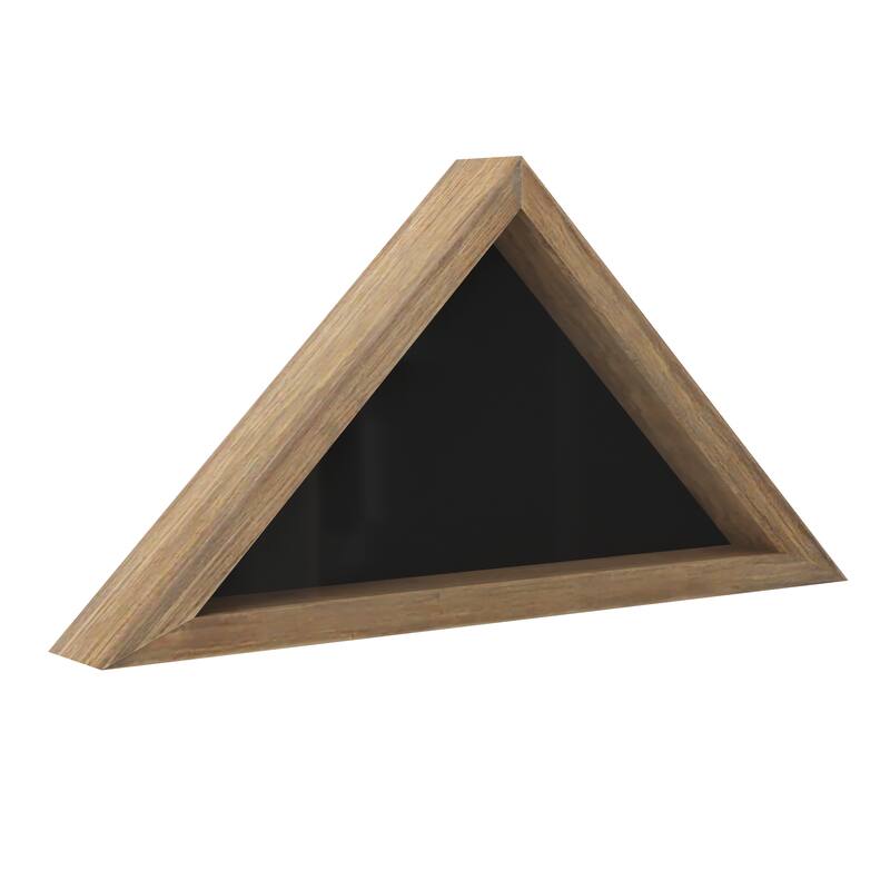 Solid Wood Display Case for 9.5 x 5 Veterans Flag