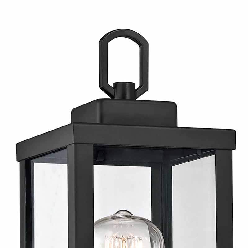 2 Pack 1-Light Outdoor Wall Sconce Set - 5.12"x5.12"x16.5"