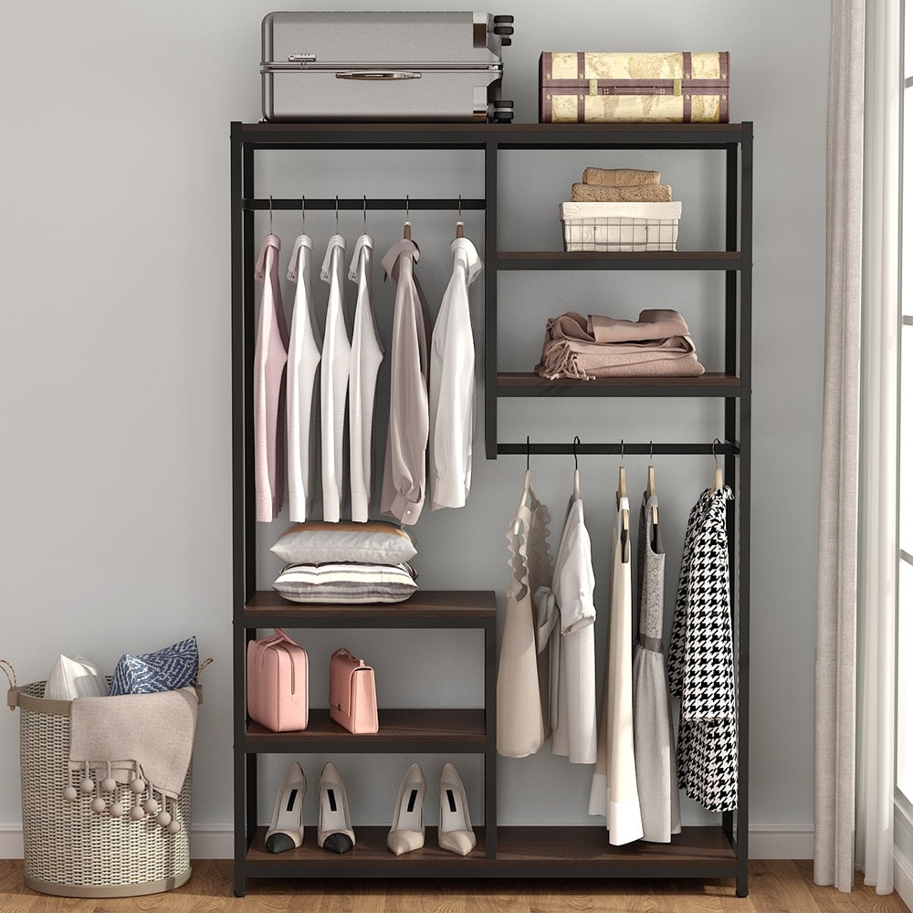 https://ak1.ostkcdn.com/images/products/is/images/direct/ed6dac6a03927021161f5e88f1e4dc4a1f137fee/Large-closet-organizer-Double-Hanging-Rod-Clothes-Garment-Racks-with-Storage-Shelves.jpg