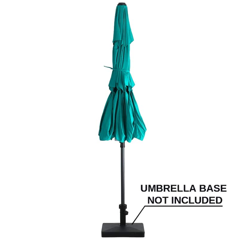 13 x 10ft Outdoor Patio Cantilever Offset Umbrella with Base