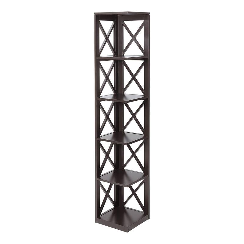 Convenience Concepts Oxford 5 Tier Corner Bookcase