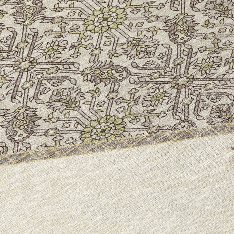HomeRoots Oriental Traditional Rectangle Outdoor Rug