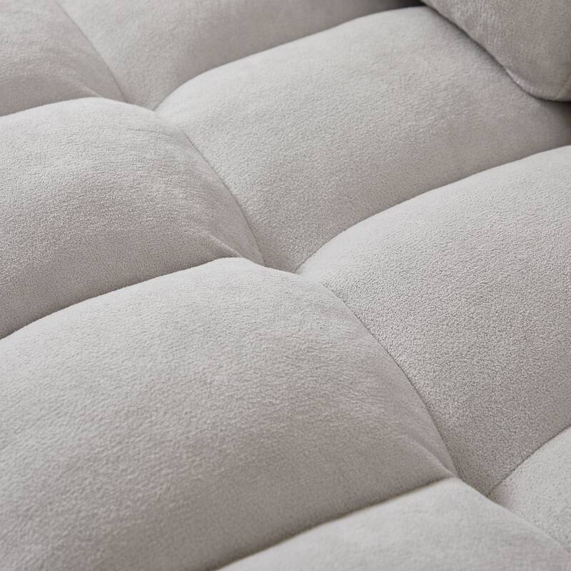 Anmytek L-Shaped Reclining Sectional Sofa Bed With USB USB-C Charging Ports Reclining Storage & Arm Organizer Pocket