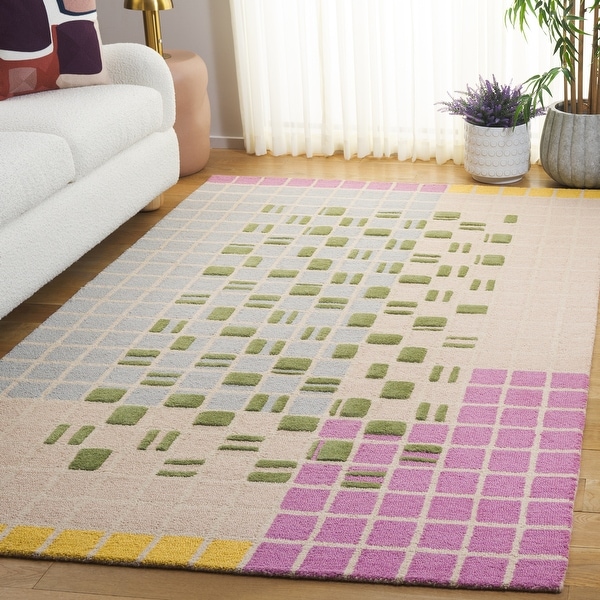 SAFAVIEH Handmade Genre Conja Mid-Century Modern Wool Rug