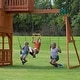 preview thumbnail 2 of 15, Backyard Discovery Skyfort II All Cedar Swingset