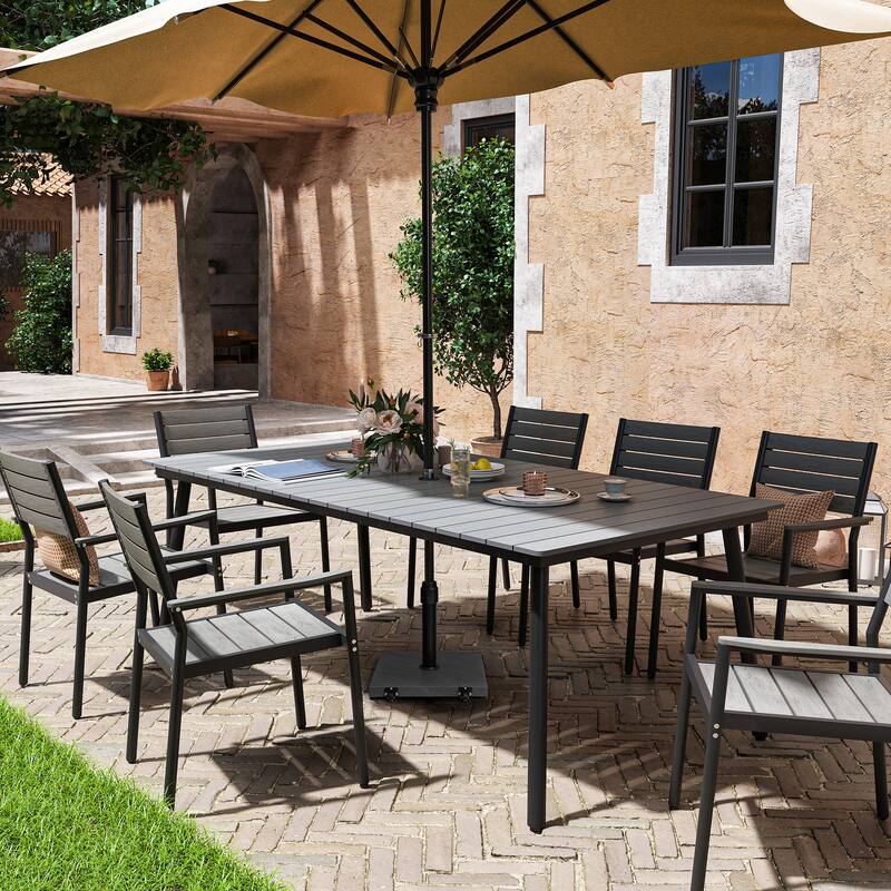 Pellebant Outdoor Market Umbrella Base Stand with Wheels