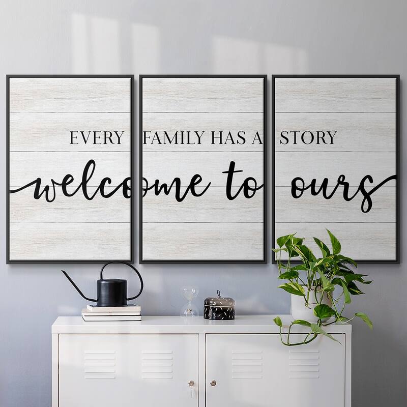 Family Story - Multi Piece Framed Canvas