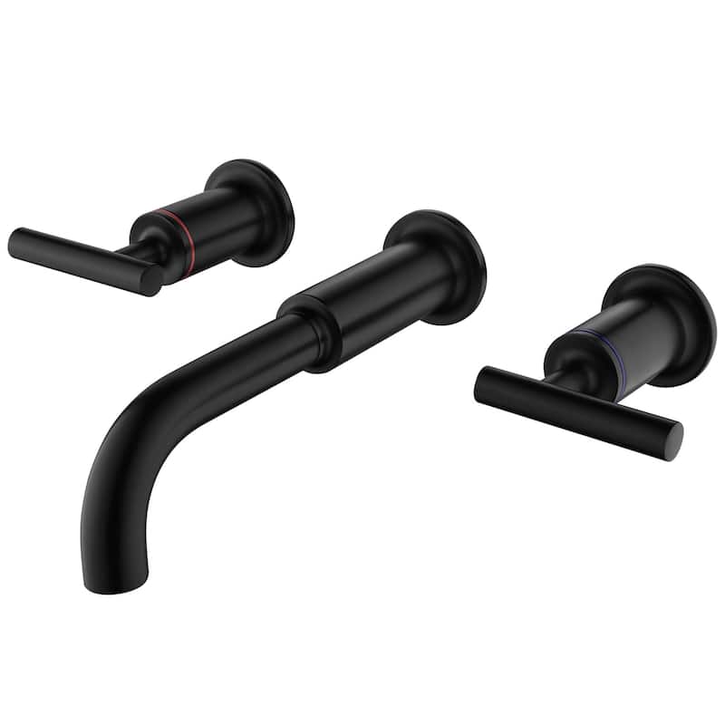 Double Handle into wall Bathroom Faucet With Double Handles