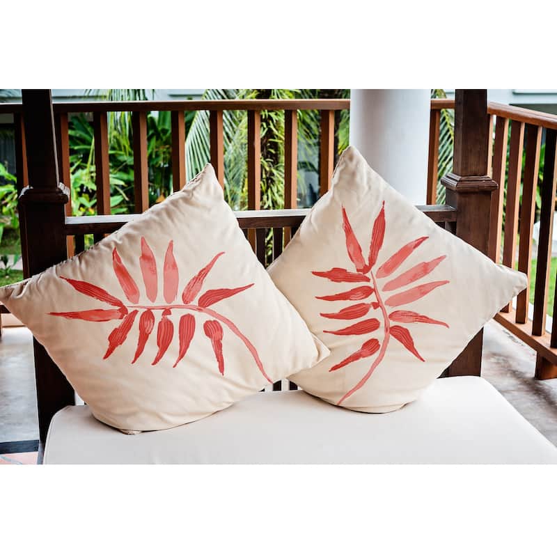 Frond Indoor/Outdoor Throw Pillow