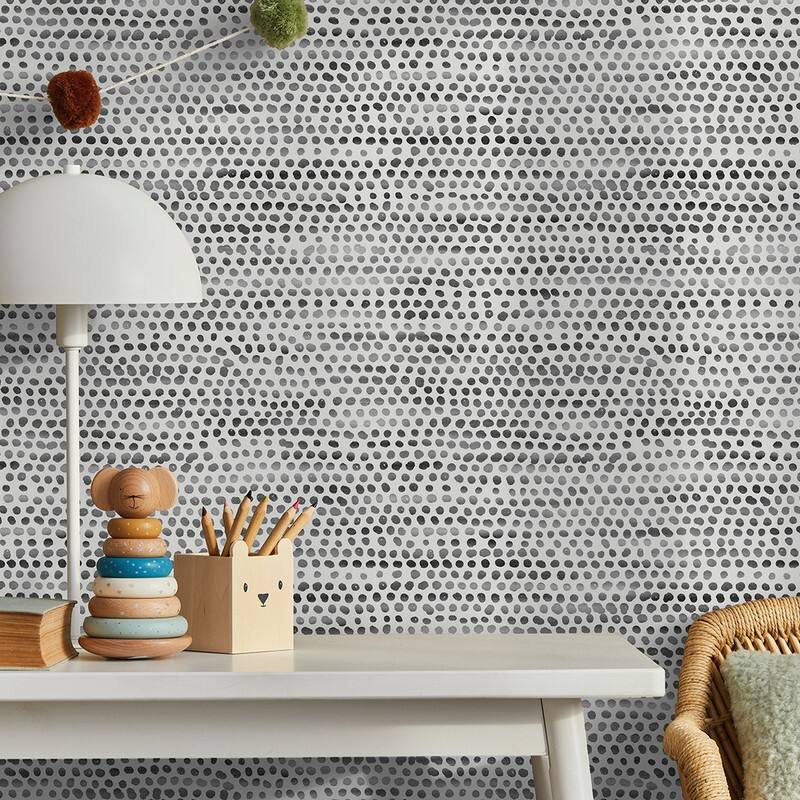 Tempaper Moire Dots Peel and Stick Wallpaper