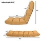 preview thumbnail 9 of 67, Costway Adjustable 14-Position Floor Chair Folding Lazy Gaming Sofa