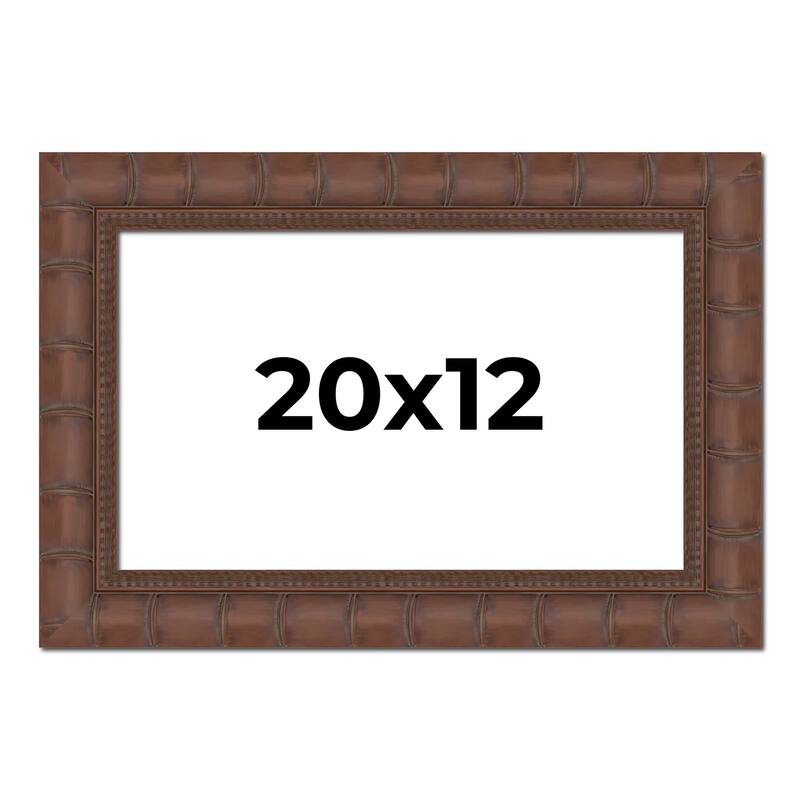 20x12 Frame Pewter Solid Wood Picture Frame Width 1.625 Inches | Interior Frame Depth 0.6875 Inches