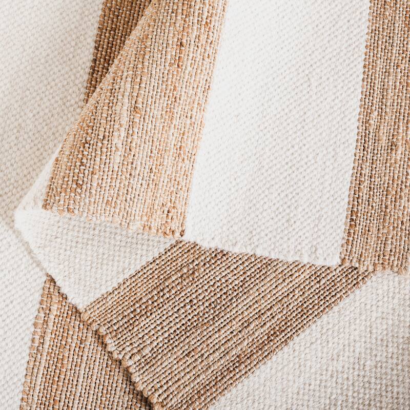 SAFAVIEH Flatweave Natural Balduina Fiber Farmhouse Jute Rug