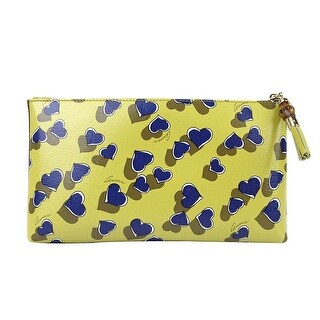 large yellow clutch bag