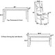 preview thumbnail 5 of 18, 6 Piece Dining Table Set, Wood Rectangular Dining Table with Upholstered Bench and 4 Dining Chairs, Kitchen Table Set