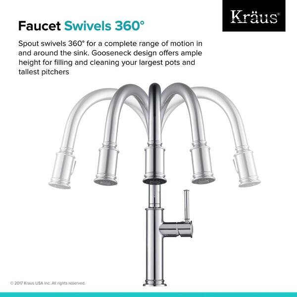 Kraus Kpf 1680 Sellette 1 Handle 2 Function Pulldown Kitchen Faucet Overstock 18079545