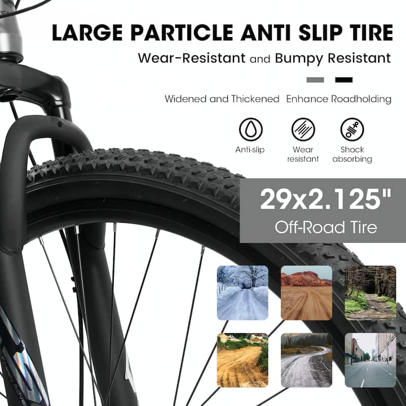 29 Inch Mountain Bike 21 Speed, Suspension Fork