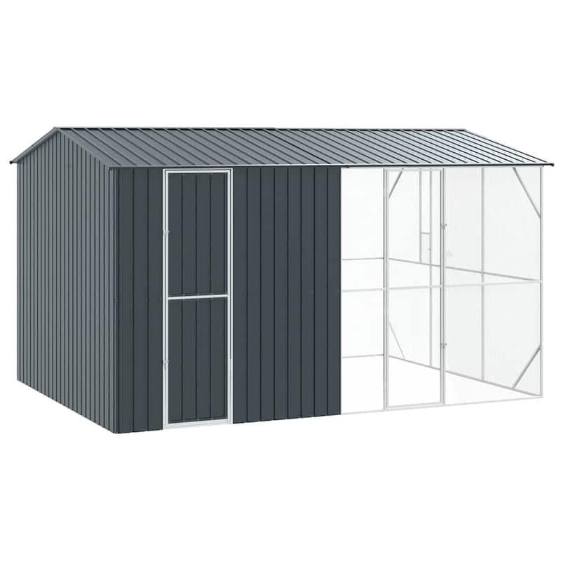 vidaXL Bird Cage Anthracite Galvanized steel