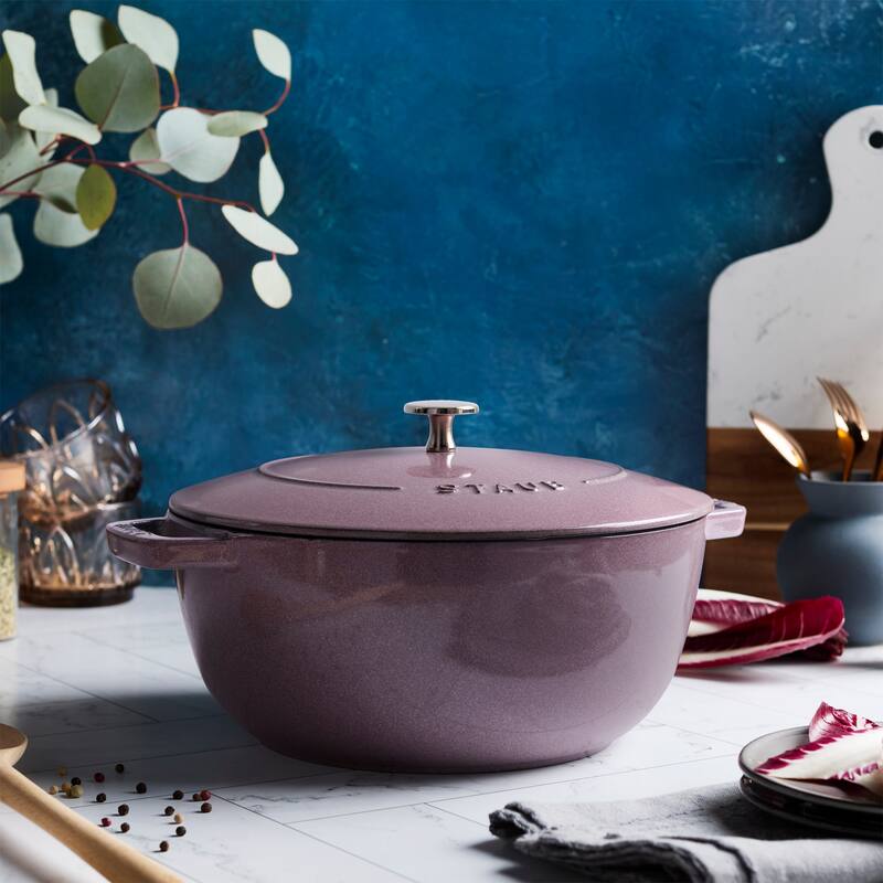 Staub Cast Iron Essential French Oven, Dutch Oven, 5-quart, serves 5-6, Made in France - 5-qt
