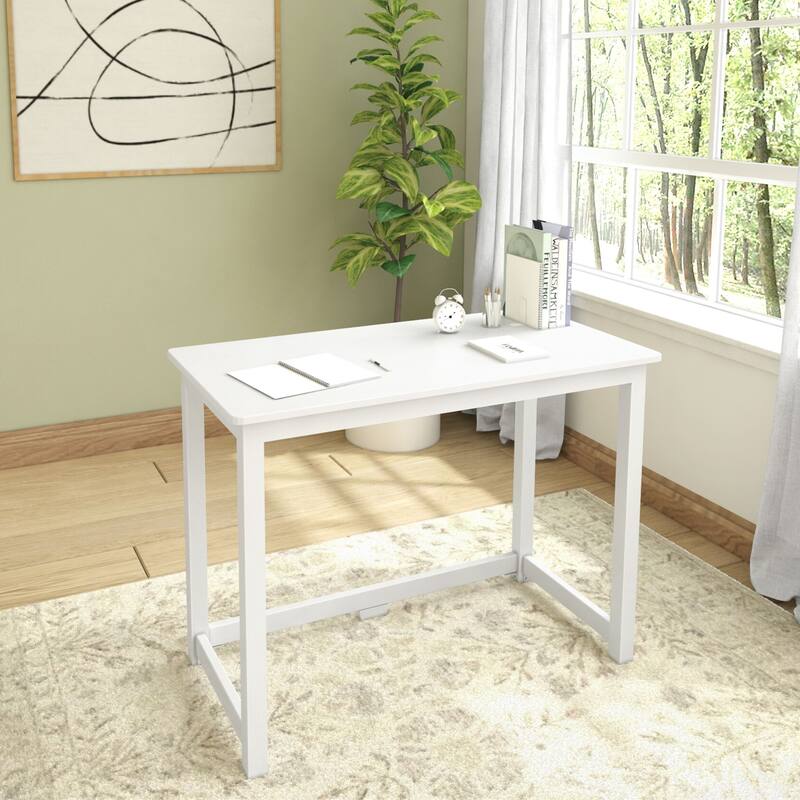Plank and Beam Simple Desk - 39.5" - White