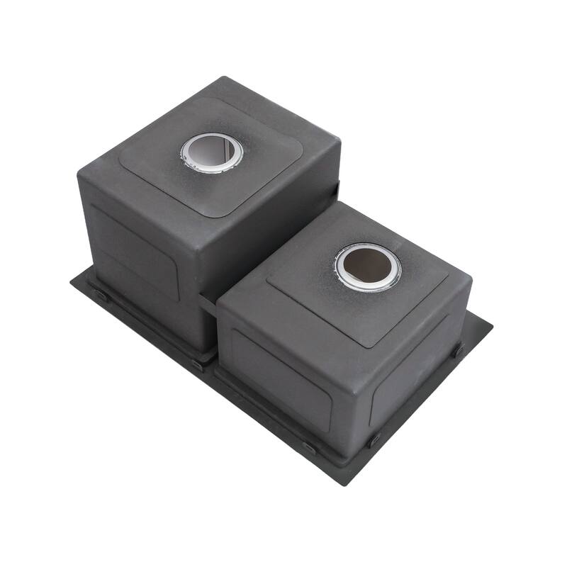 Double Bowl Drop-In Stainless Steel Sink with Workstation