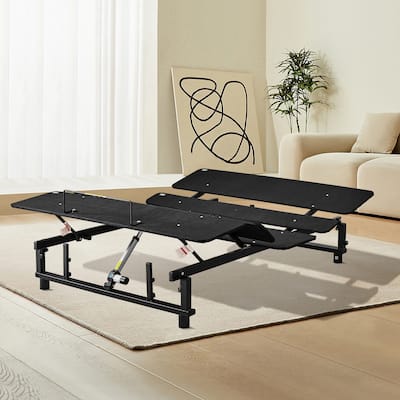 King/Queen Adjustable Bed Base, Metal Frame with Quiet Motor, Zero Gravity, Head and Foot Positions, Universal Mattress