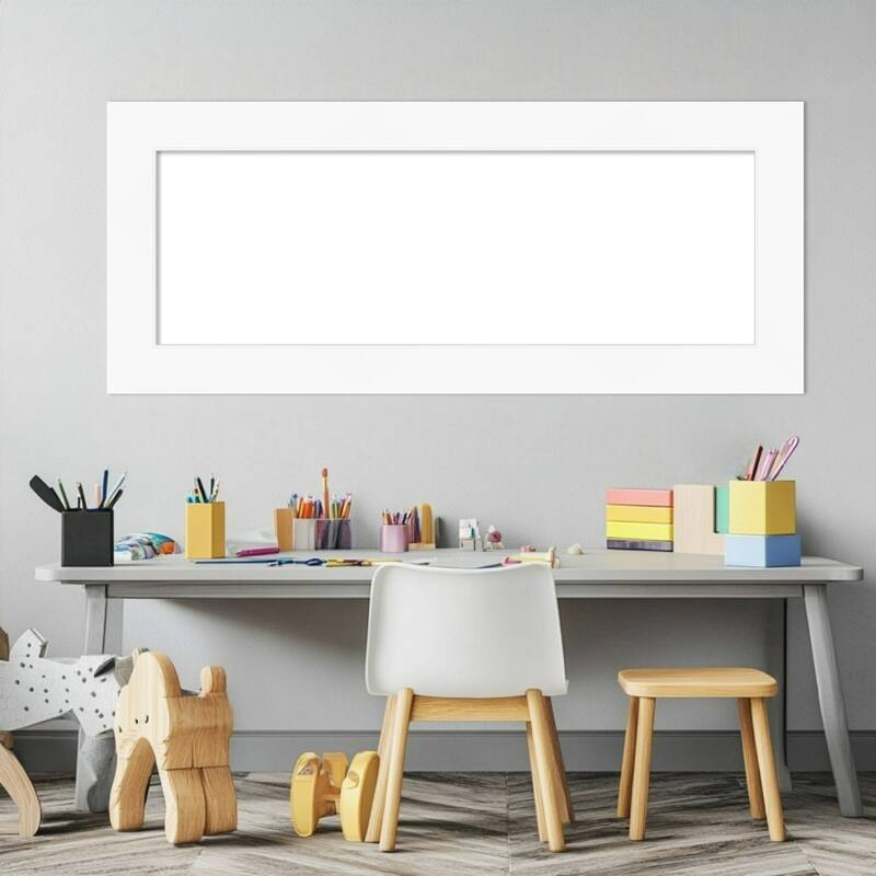 Amanti Art Cabinet White Framed Dry Erase Magnetic Board