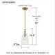 preview thumbnail 9 of 7, Govada 1-Light Brushed Gold Mini Pendant