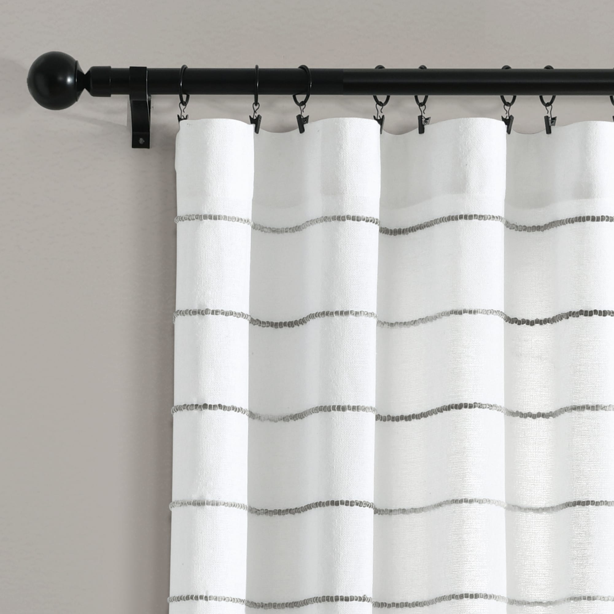 Carson Carrington Pajebo Ombre Stripe Cotton Curtain Panel - Picture 10 of 25