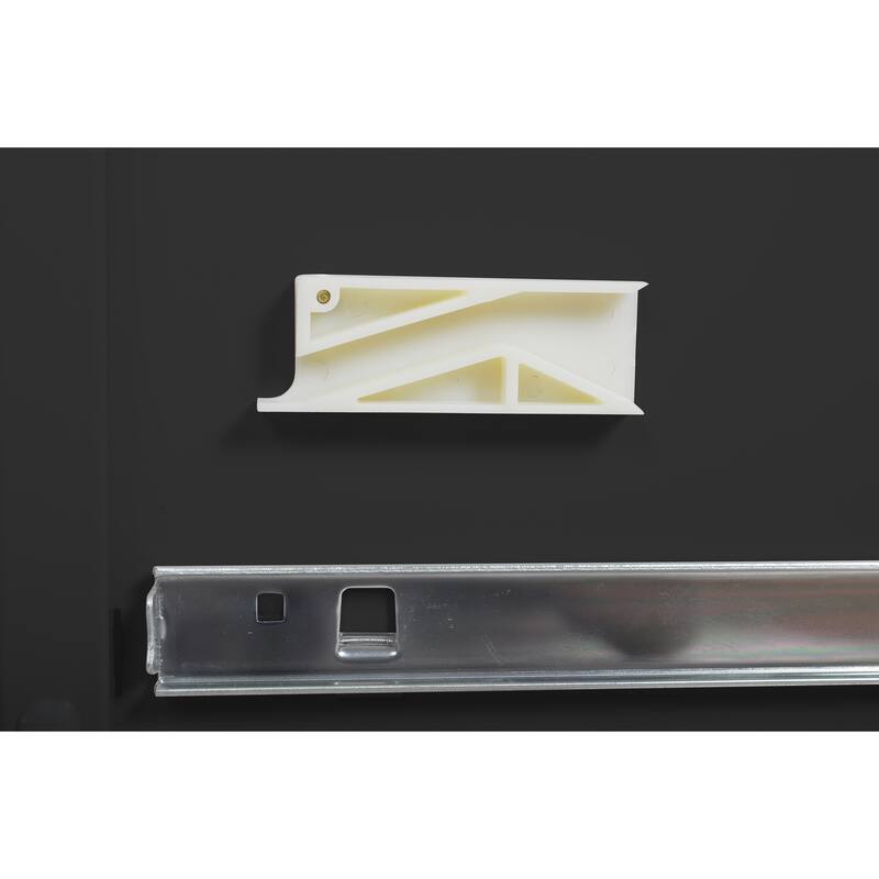 Modern Filing Cabinet Vertical Filing Cabinet with 3 Drawers, Anti-tilt System Design and Lock, for Home Office, White