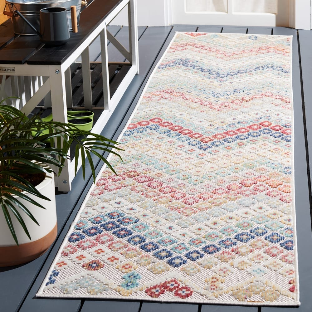 SAFAVIEH Cabana Dadey Indoor/ Outdoor Boho Chevron Rug