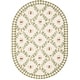 preview thumbnail 72 of 98, SAFAVIEH Handmade Chelsea Aubree French Country Trellis Wool Rug 4'6" x 6'6" Oval - Ivory/Green - Oval