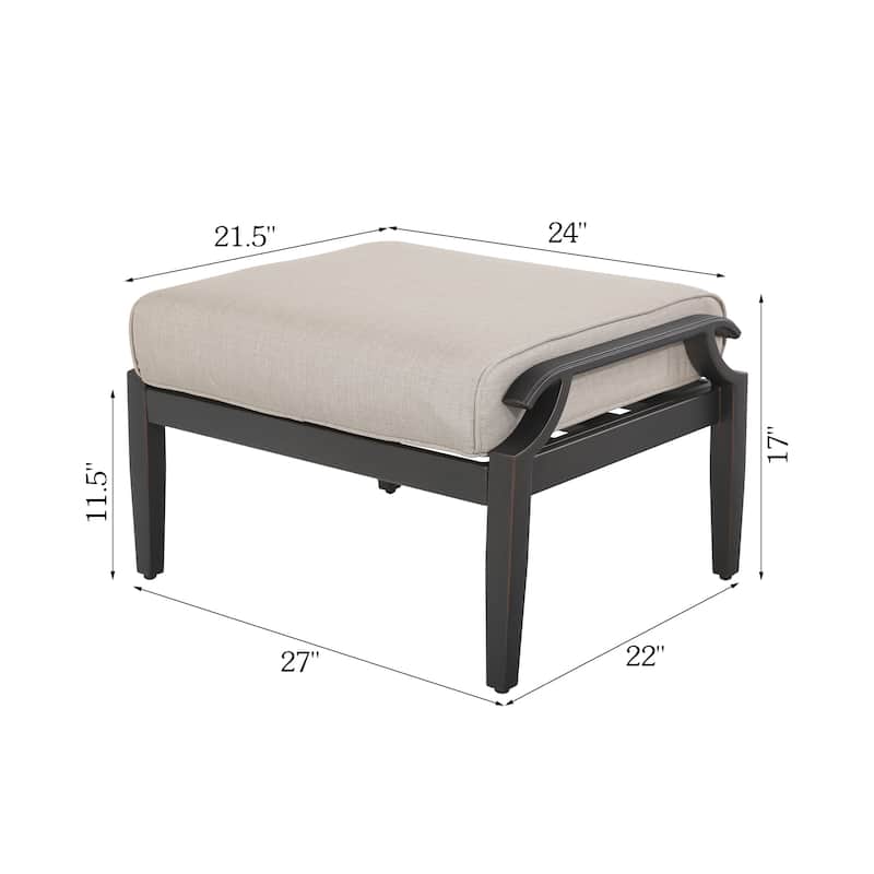 Arriona Swivel Patio Converstion Chair with Sunbrella Cushions