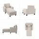 preview thumbnail 27 of 35, Stockton Chaise Lounge with Arms by Bush Furniture