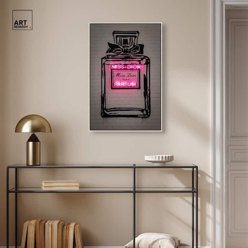 Miss Neon Dream Canvas by Art Remedy