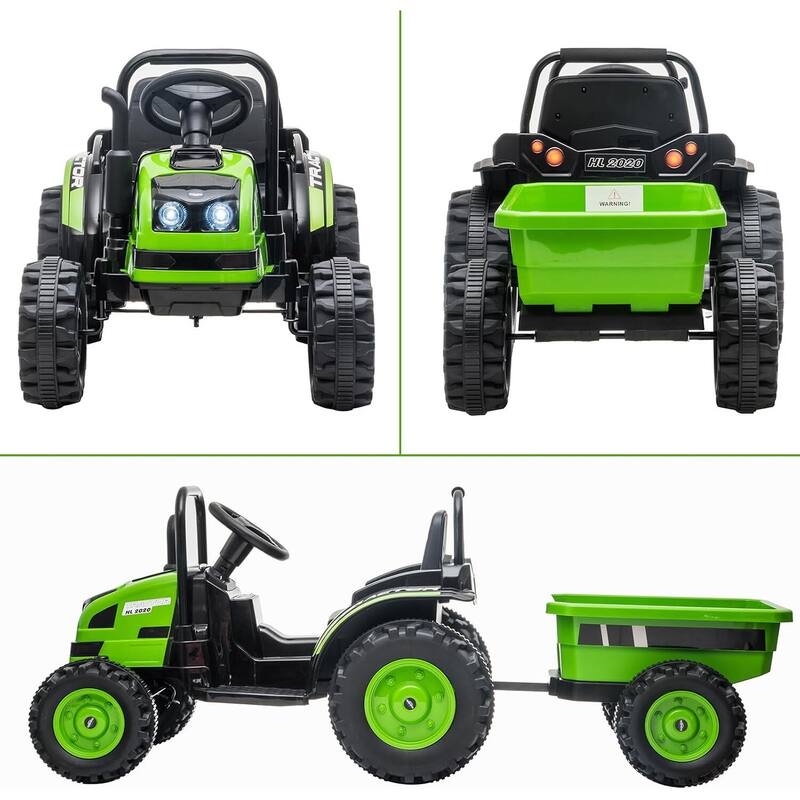 Ride on Tractor with Tiltable Trailer