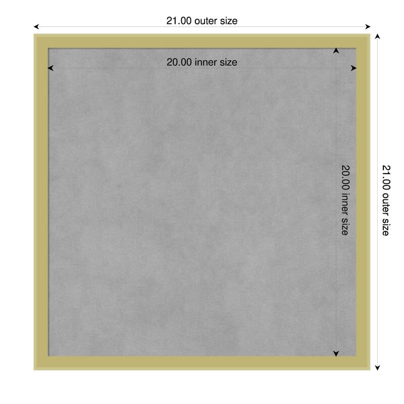 Amanti Art Incline Black Framed - 21 x 21 in - Incline Light Gold