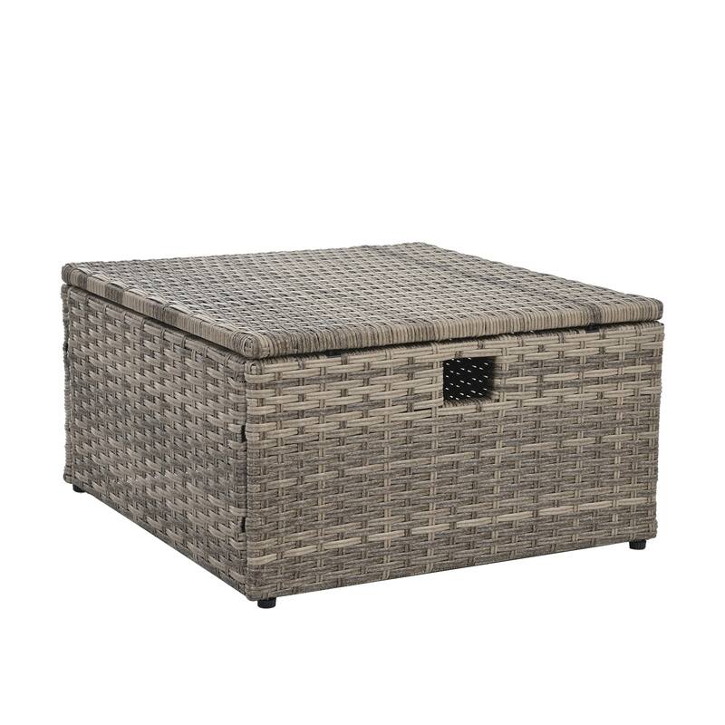 Outdoor Wicker Weaving Conversation Combo Set of 6