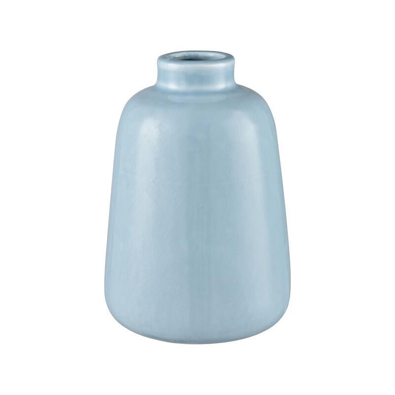Elk Home Andra Light Blue Earthenware 5 Inch Wide Vase