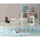 preview thumbnail 1 of 2, 3-Piece Kids Table and Chair Set - 30" - White