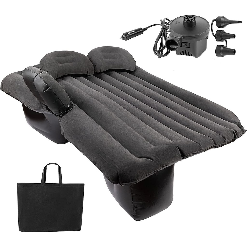 Inflatable Travel Car Mattress Air Bed with 2 Pillows and Pump