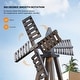 preview thumbnail 3 of 11, 6FT Wood Windmill Backyard Garden Decoration Weathervane