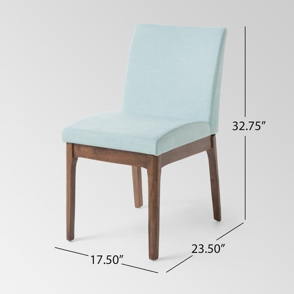 dimension image slide 4 of 6, Kwame Fabric Dining Chair (Set of 2) by Christopher Knight Home - N/A