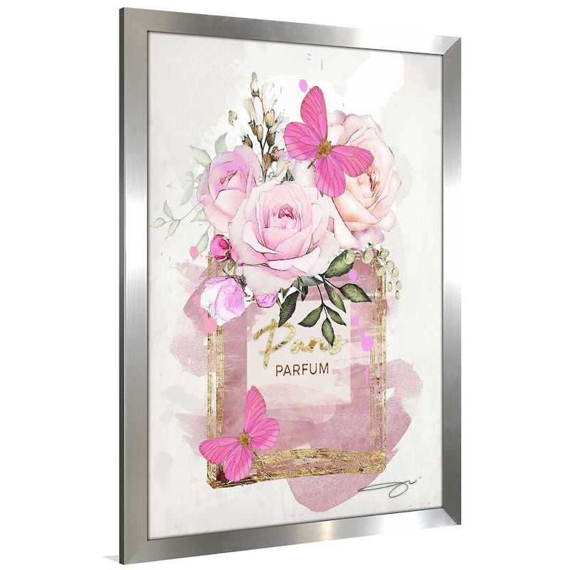 "Parfum, Flowers & Butterflies (Pink)" by Jodi Print on Acrylic