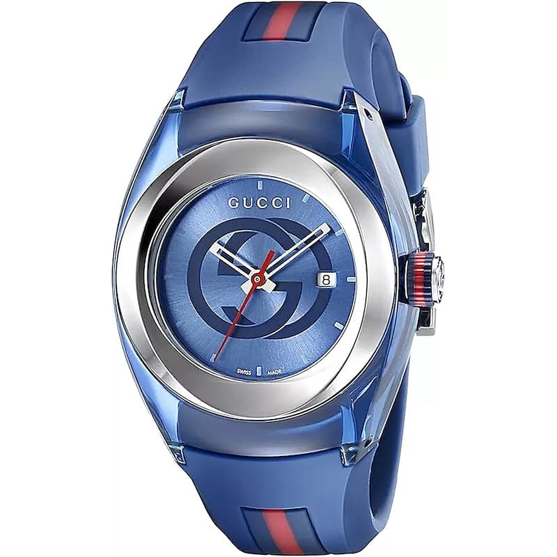 Gucci Men's Sync Blue Dial Watch - YA137104A - One Size
