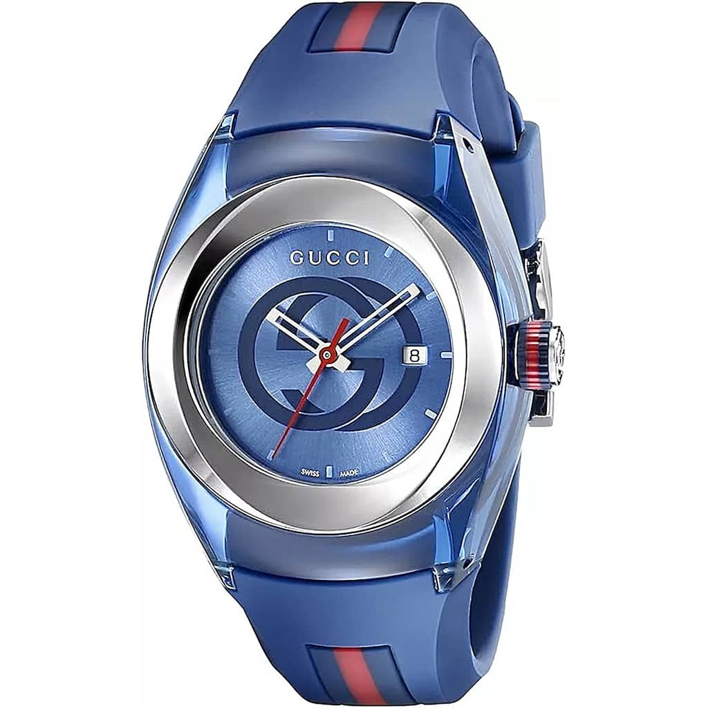 Gucci Men's Sync Blue Dial Watch - YA137104A - One Size