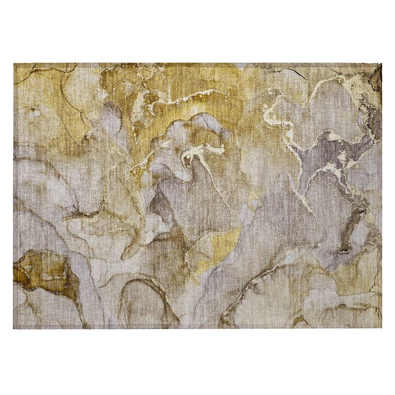 Pane Contemporary Abstract Weather Resistant Modern Chic Outdoor Rug