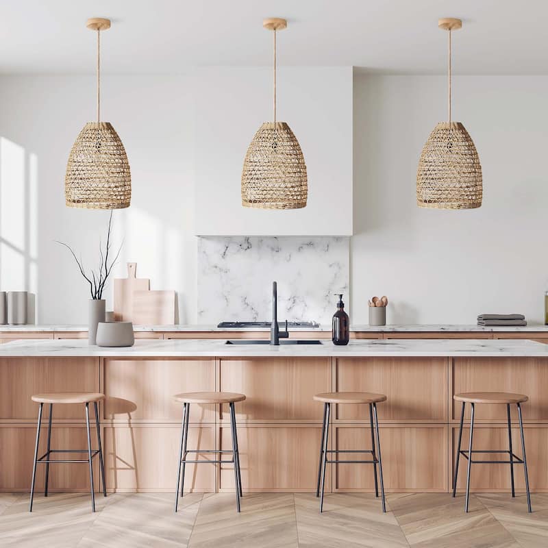 Mazed Lace Rattan Pendant Light