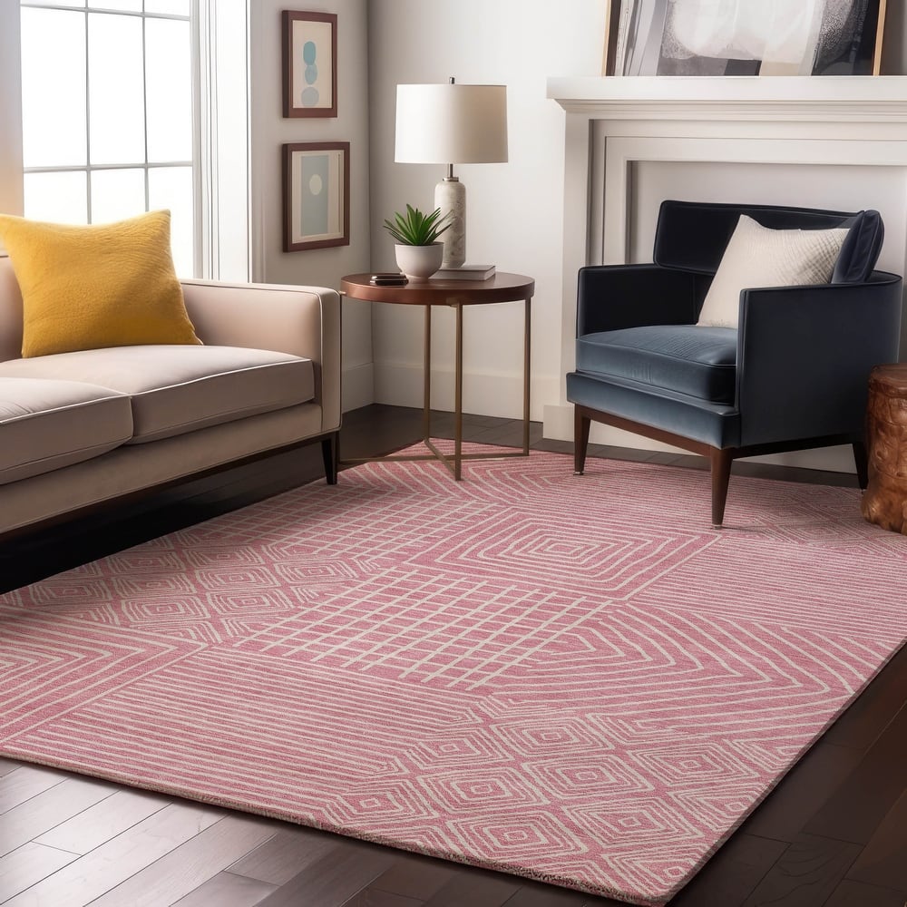 Premium Washable Super Soft Geo Motif Mayfield Rug