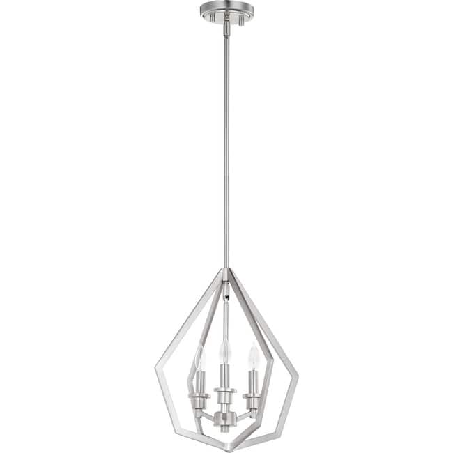 Quorum International Knox 3 Light 14" Wide Pendant - Satin Nickel